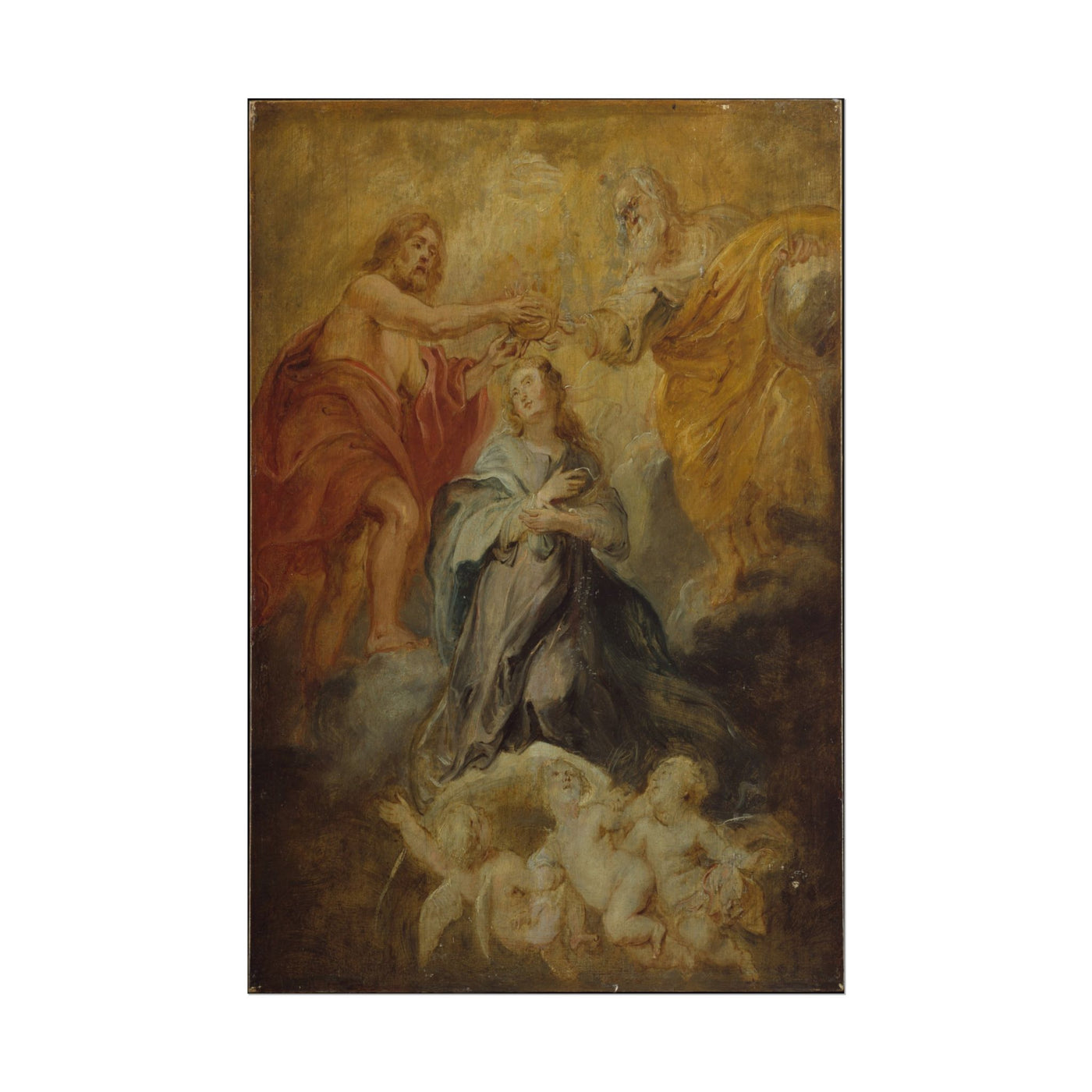 The Coronation of the Virgin 12″×18″