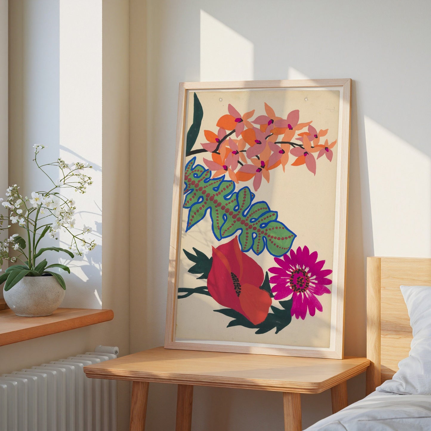 Embroidery of Leaves and Flowers