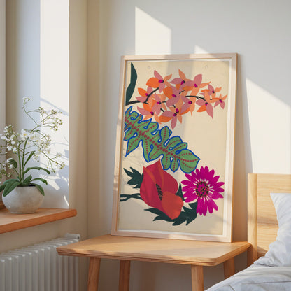 Embroidery of Leaves and Flowers