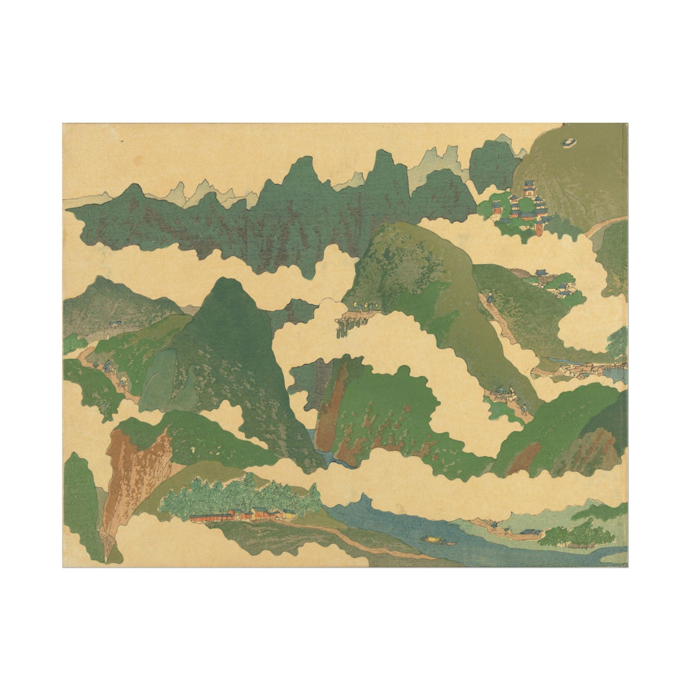 Het Gele Rivier 14″×11″