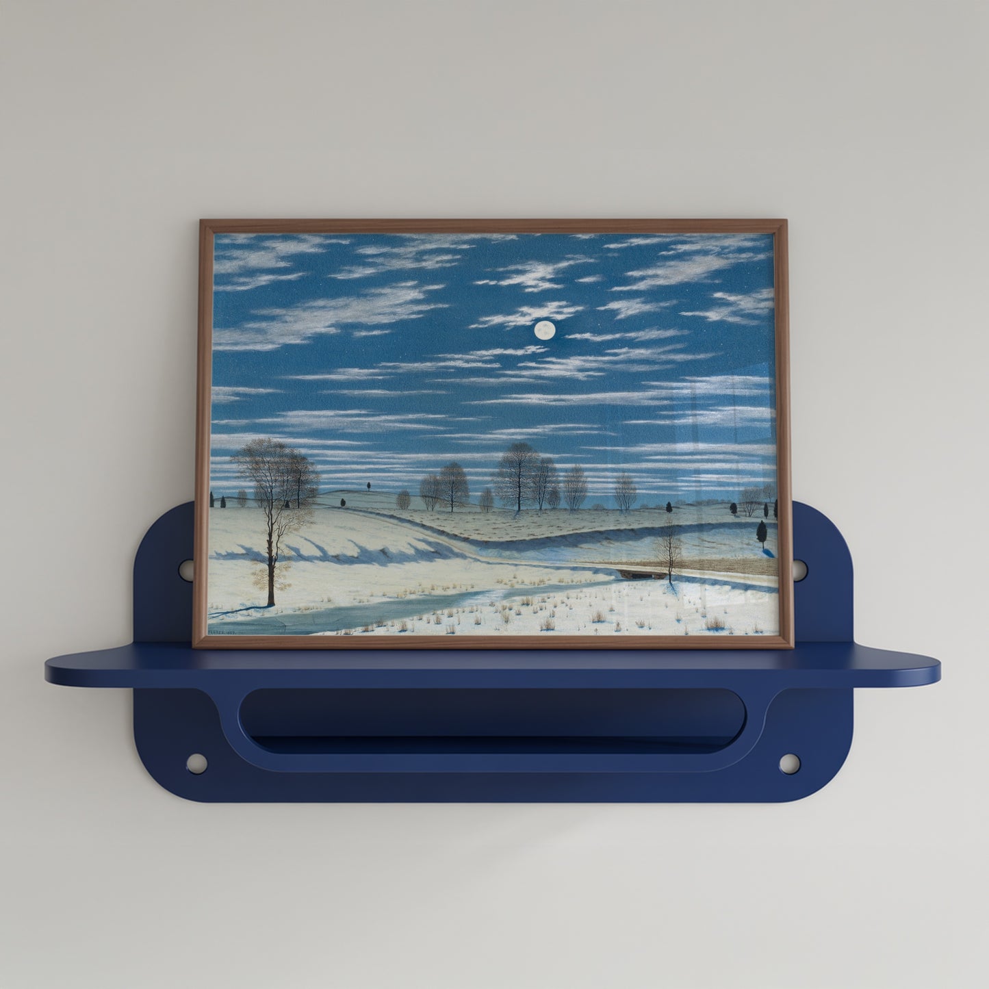 Winter Scene in Moonlight