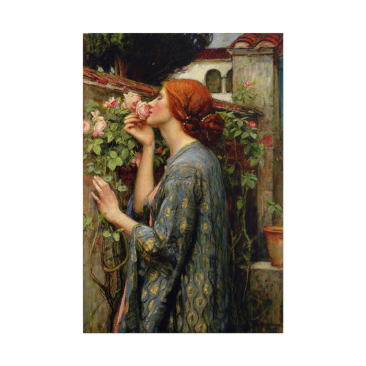 The Soul of the Rose poster by John William Waterhouse  - 12x18 inch print