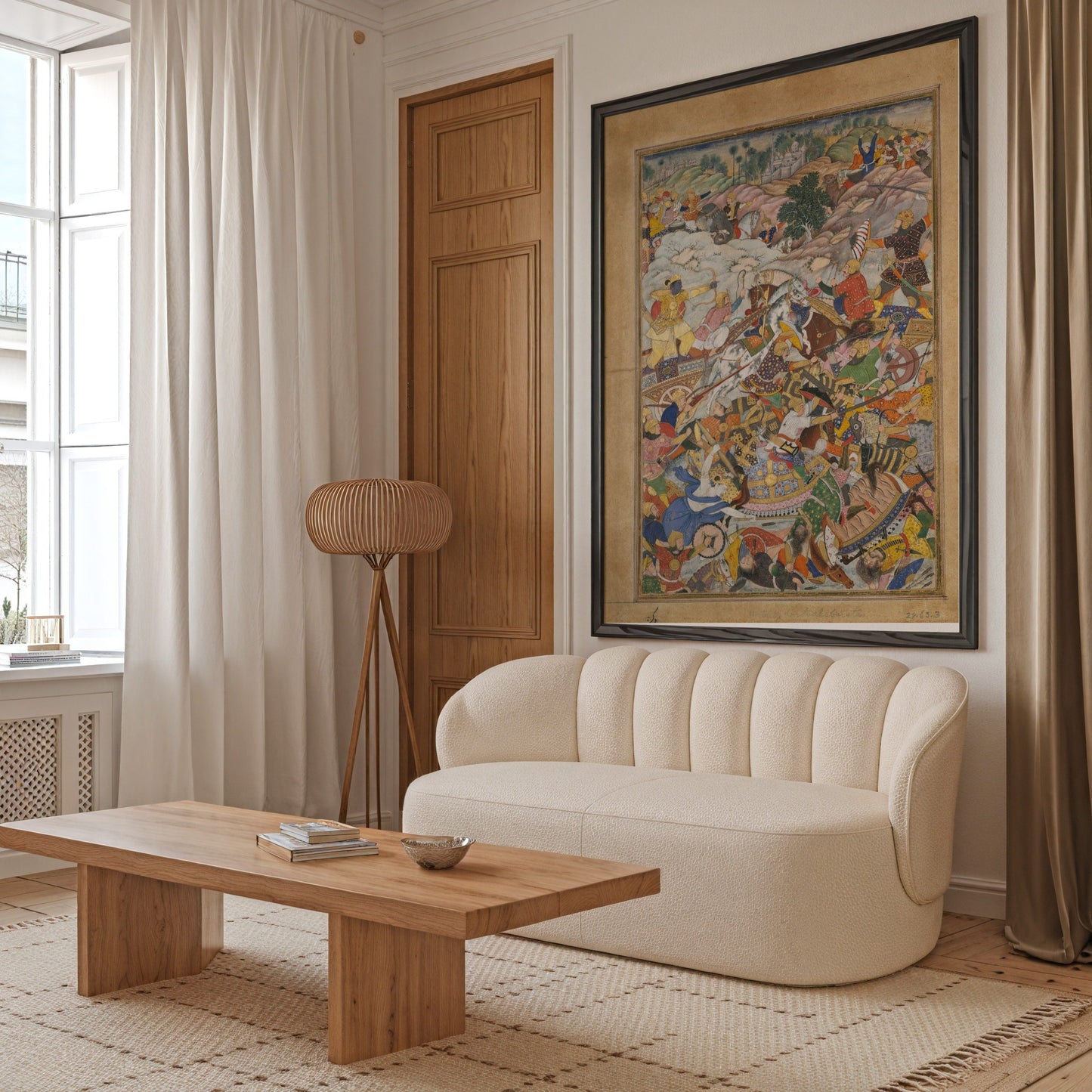 Krishna and Balarma Fighting the Enemy