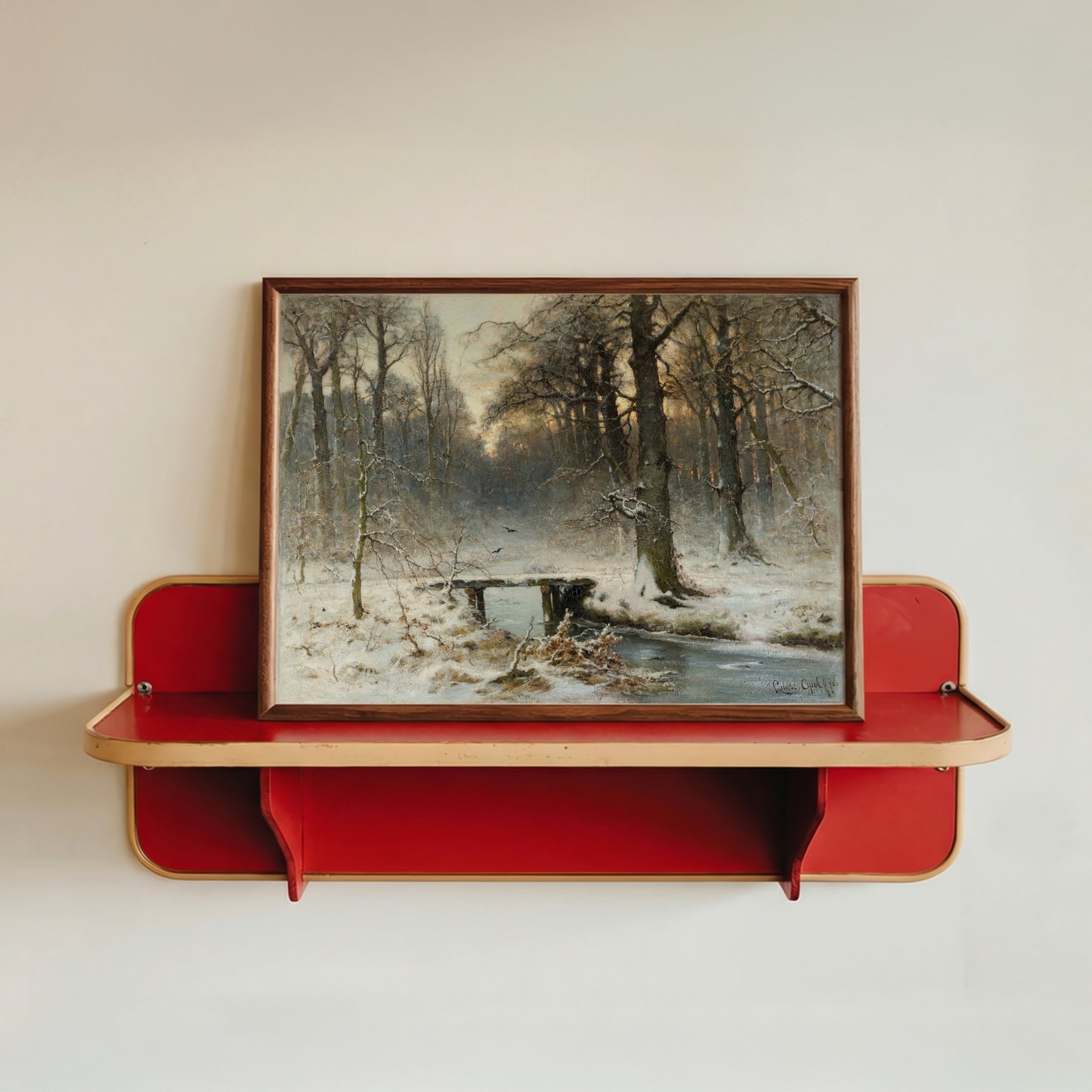 Serene Winter Landscape Art Print