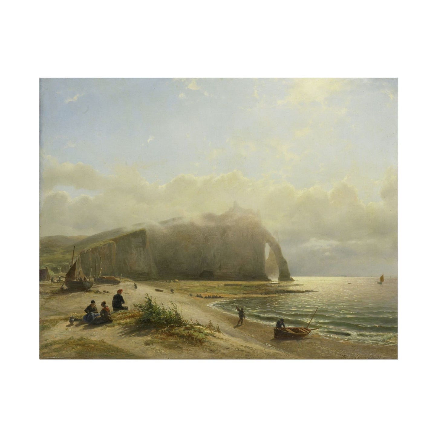 Serene Beach Landscape Art Print
