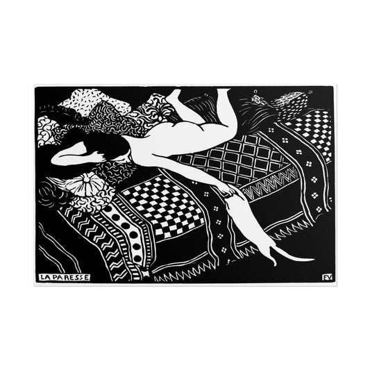 La Paresse poster by Felix Vallotton  - 12x18 inch print