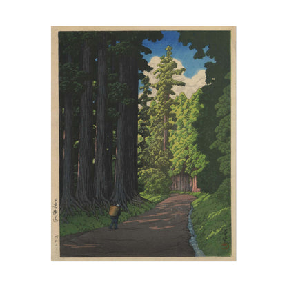 Road to Nikko poster by Kawase Hasui - 11x14 inch print