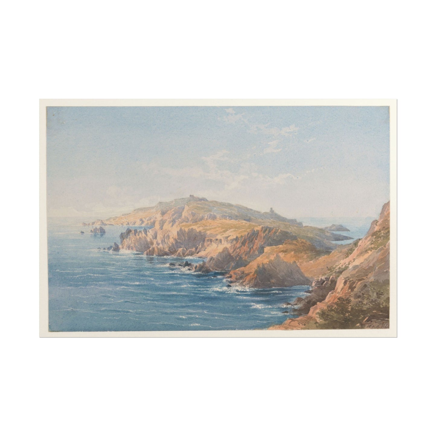 Serene Coastal Landscape Art Print