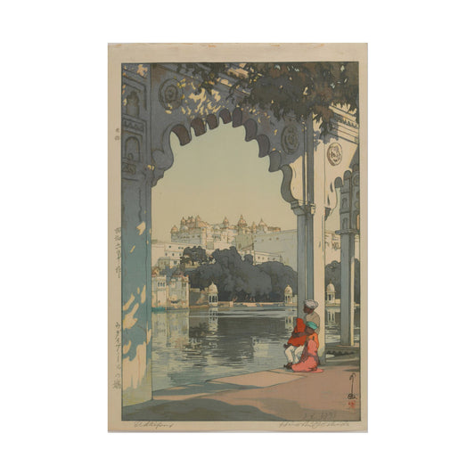 Udaipur Castle poster by Hiroshi Yoshida  - 12x18 inch print