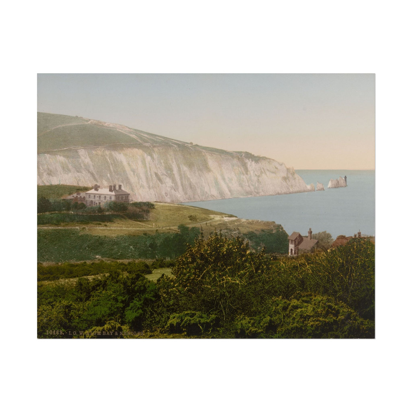 View of Alum Bay on the Isle of Wight 14″×11″