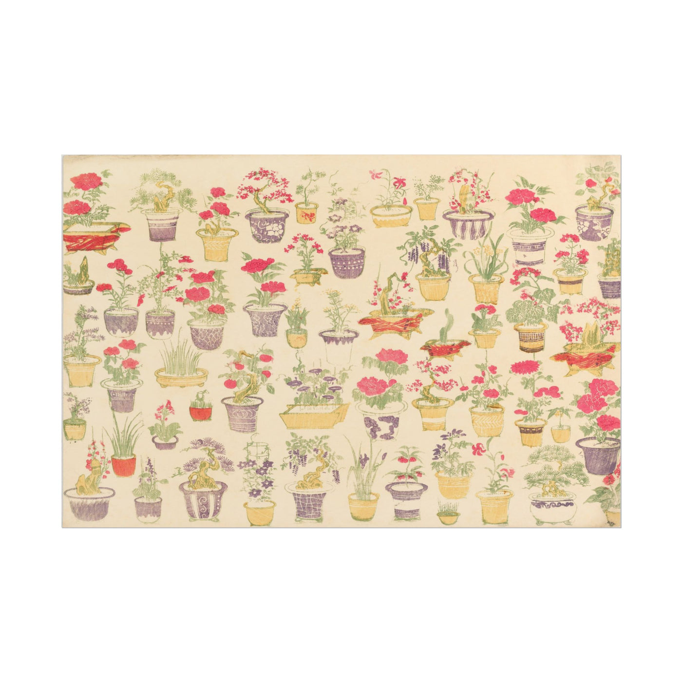 Floral Pot Pattern 18″×12″