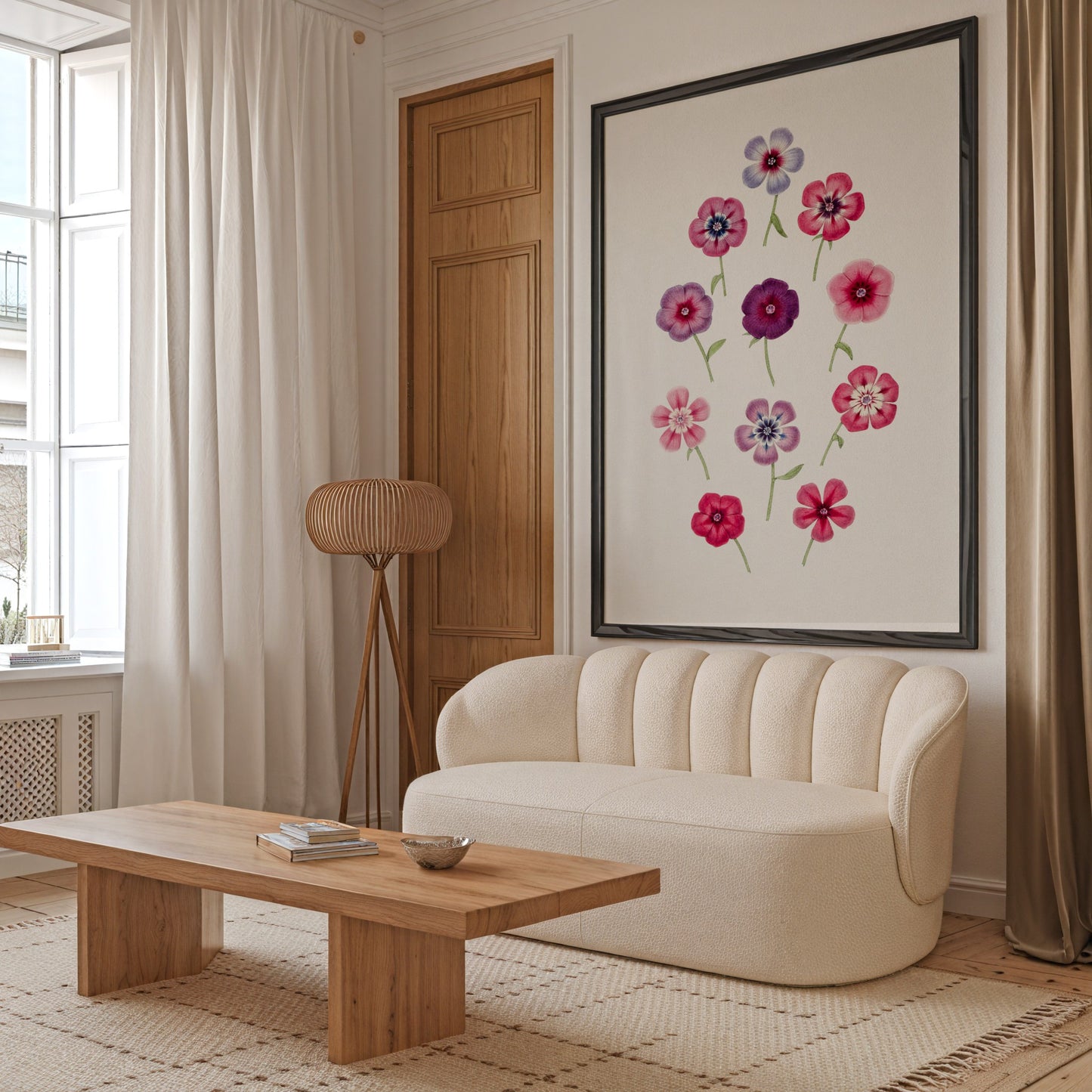 Hand Drawn Colorful Phlox