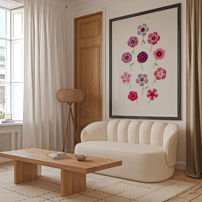 Hand Drawn Colorful Phlox