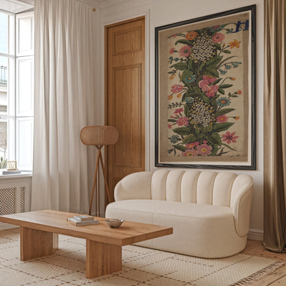 Toile de Jouy Floral Border