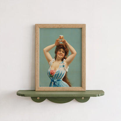Woman Holding Beer