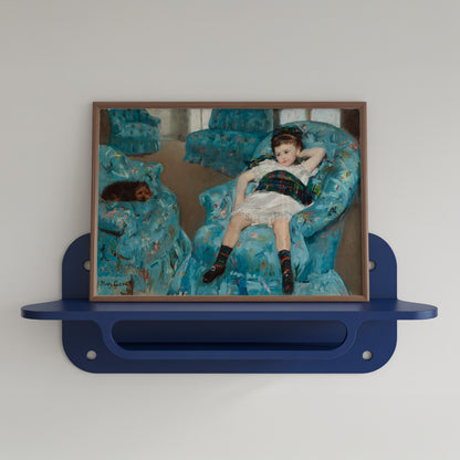 Little Girl in a Blue Armchair