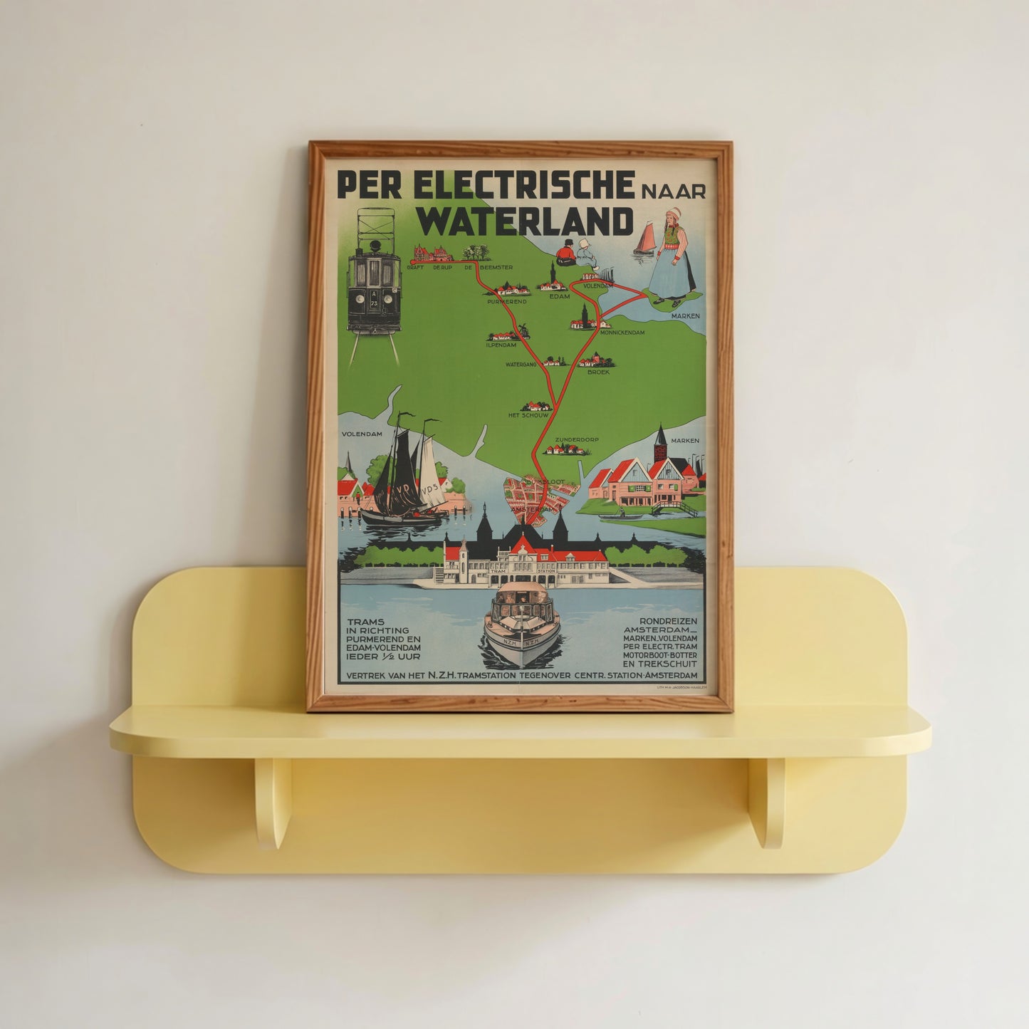 Waterland Tram Map Art
