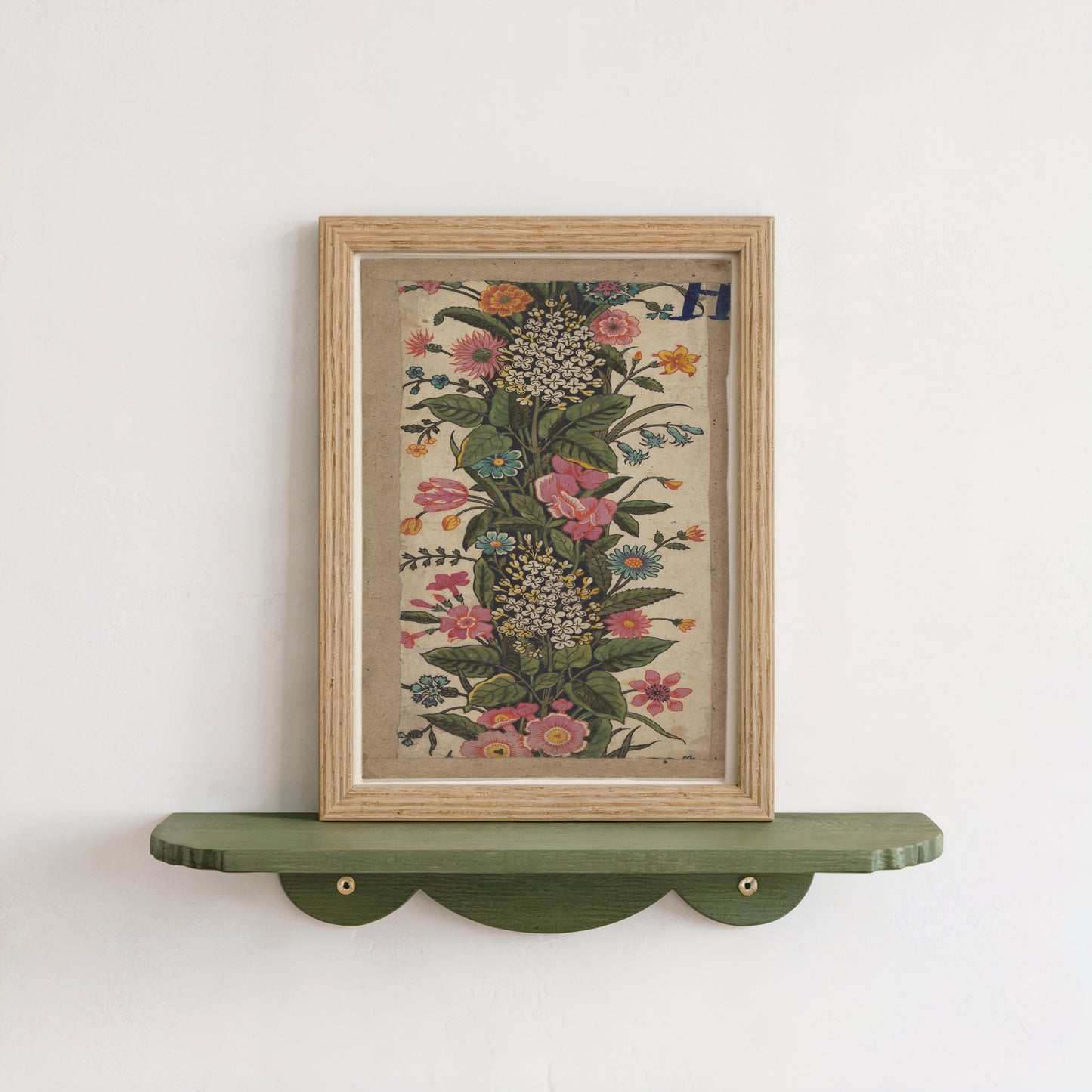 Toile de Jouy Floral Border