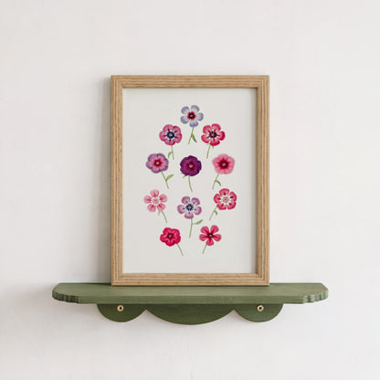 Hand Drawn Colorful Phlox