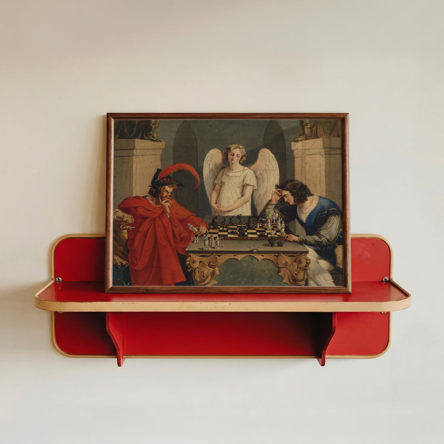 Faust and Mephistopheles playing Chess