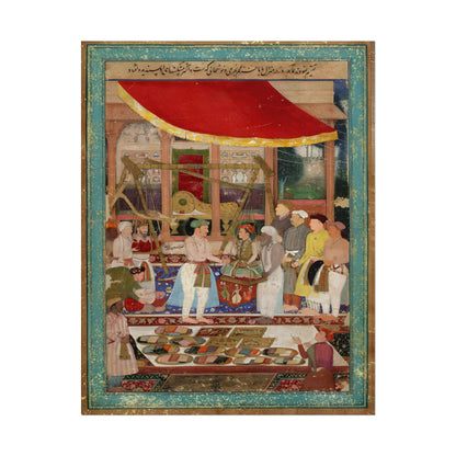 Emperor Jahangir and Prince Khurram poster by Manohar - 11x14 inch print