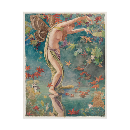 Autumn Scattering Leaves by John La Farge