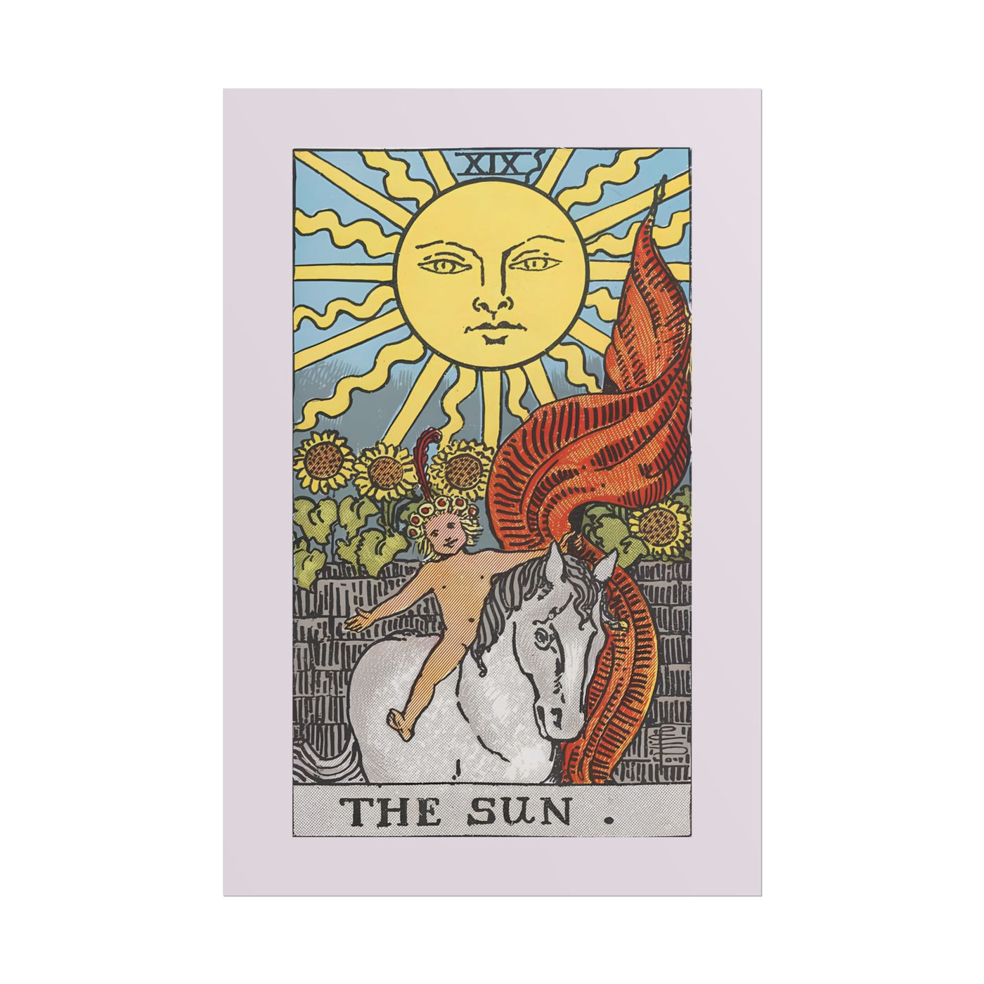 The Sun - Tarot Card 12″×18″