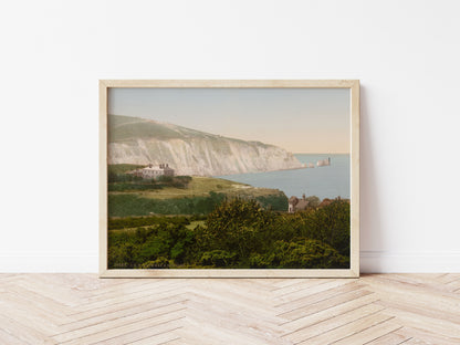 View of Alum Bay on the Isle of Wight