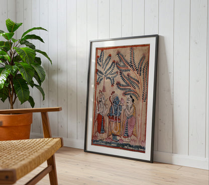 A Man Greets Rama and Lakshmana