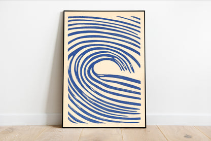 Blue Wave Abstract