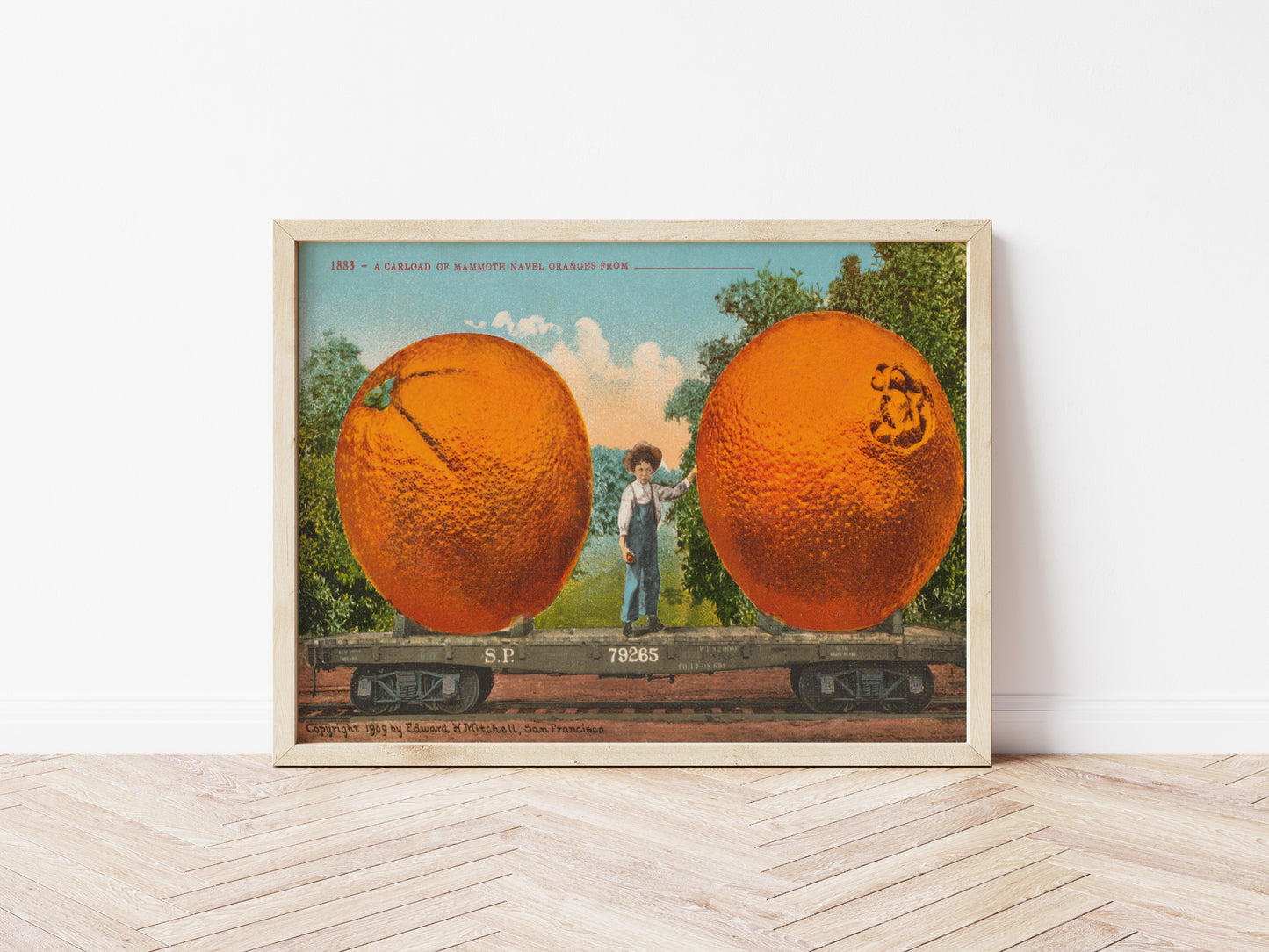 Giant Oranges Art Print