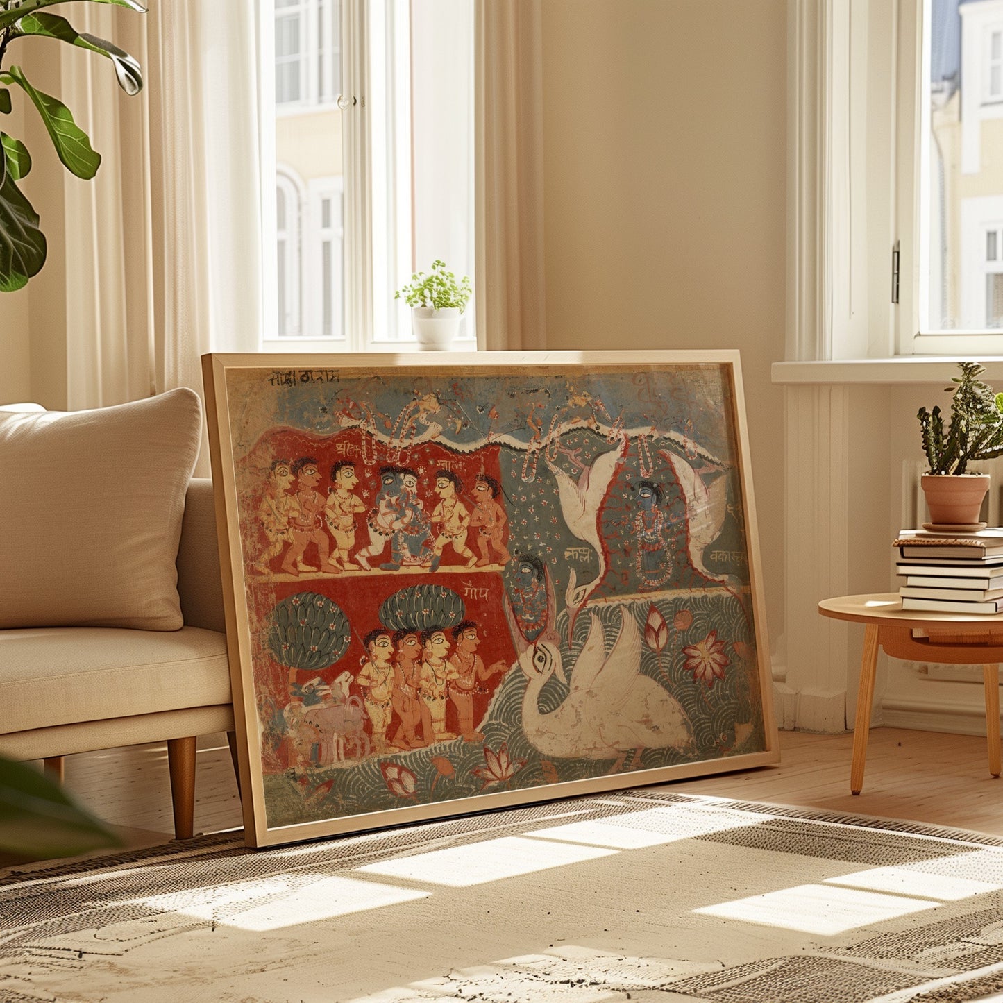 Krishna Kills the Crane Demon