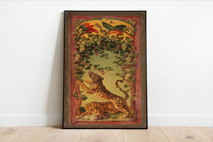 Panthers of Bacchus Eating Grapes