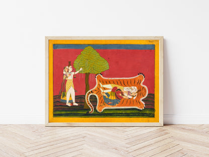 Shiva and Parvati on Tiger Skin