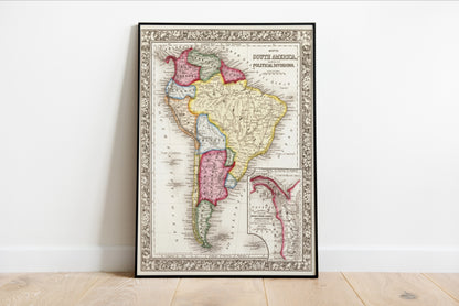 Map of South America
