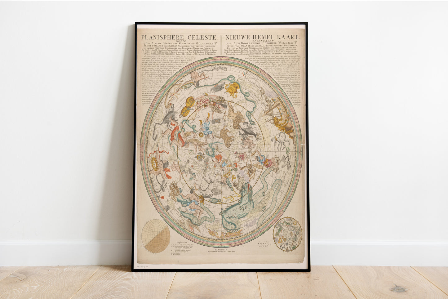 Celestial Map with Constellations