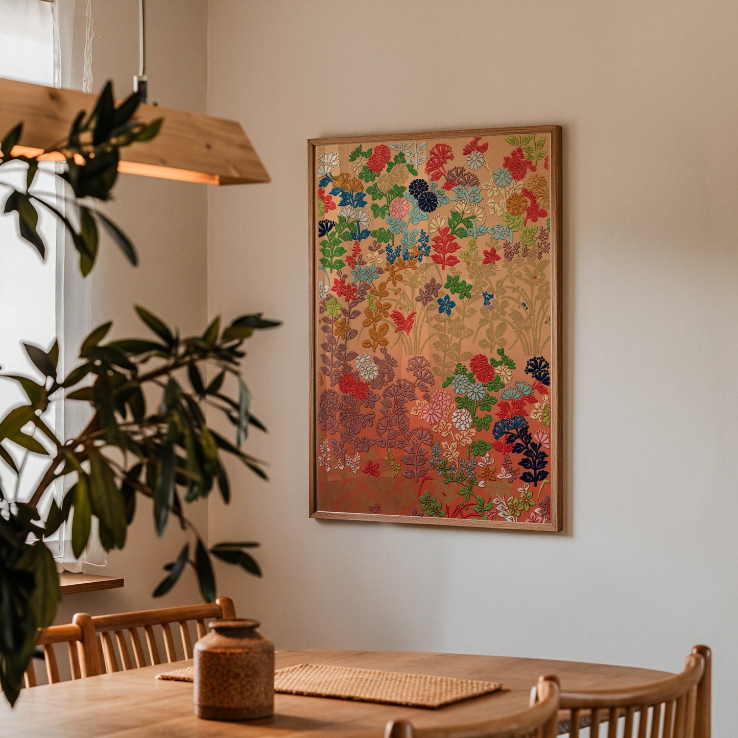 Japanese Flower Fan Pattern