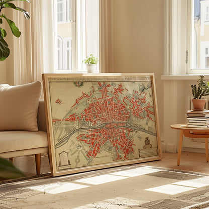Map of Paris by Guillaume Delisle