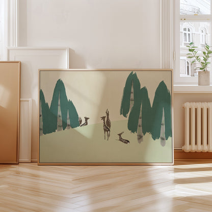 Deer from Momoyogusa - Flowers Of A Hundred Generations