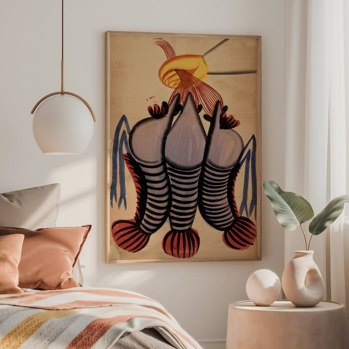 A Hand Holding Prawns