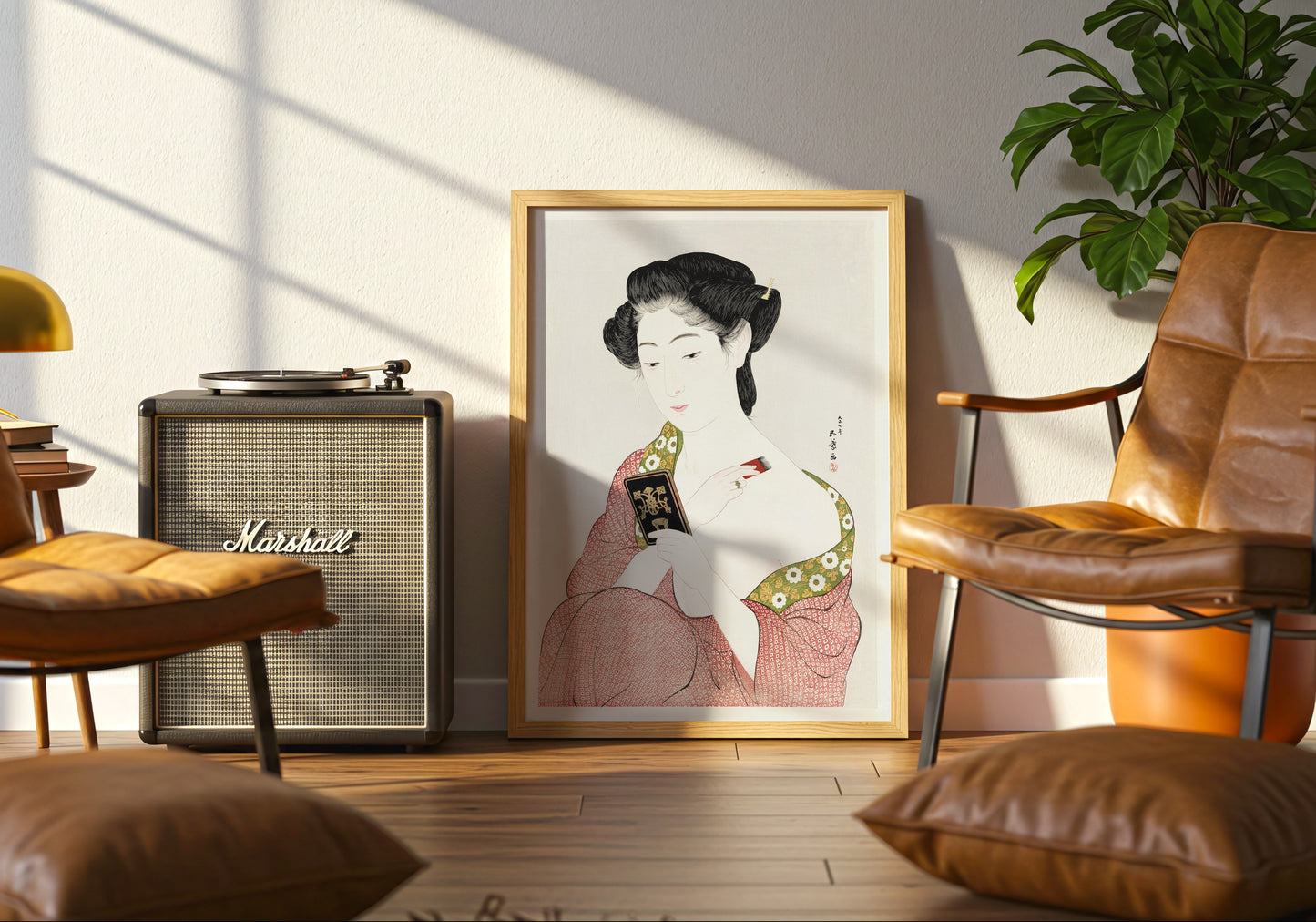 Japanese Woman Applying Powder