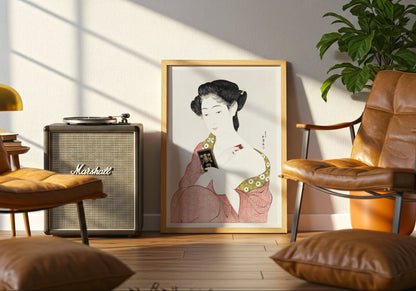 Japanese Woman Applying Powder