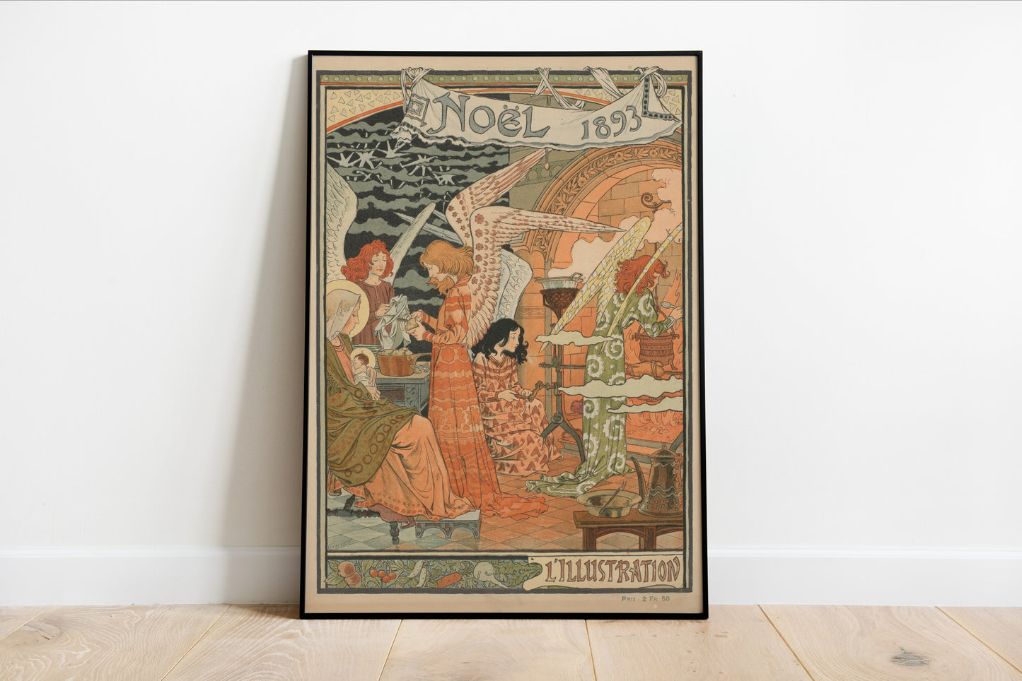 Christmas Art Print 1893