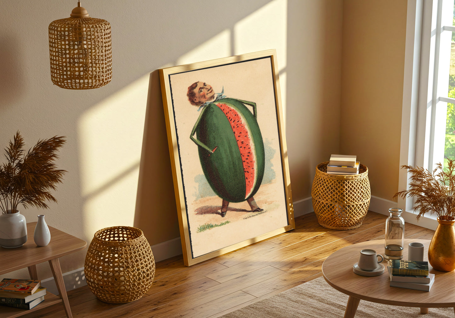 Man’s Head on a Watermelon Body