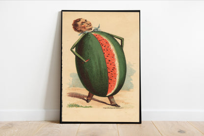 Man’s Head on a Watermelon Body