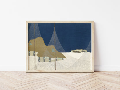 Japanese Village Painting