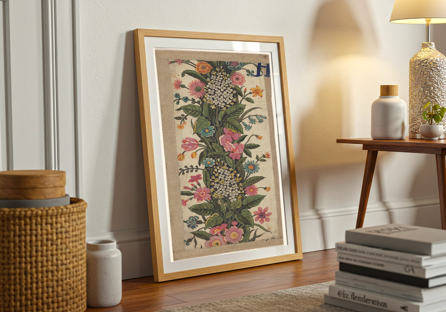 Toile de Jouy Floral Border