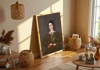 Woman with Butterfly Tie