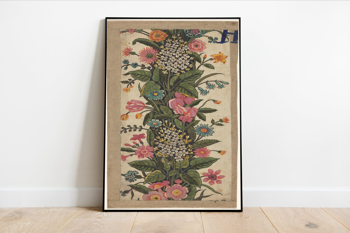 Toile de Jouy Floral Border