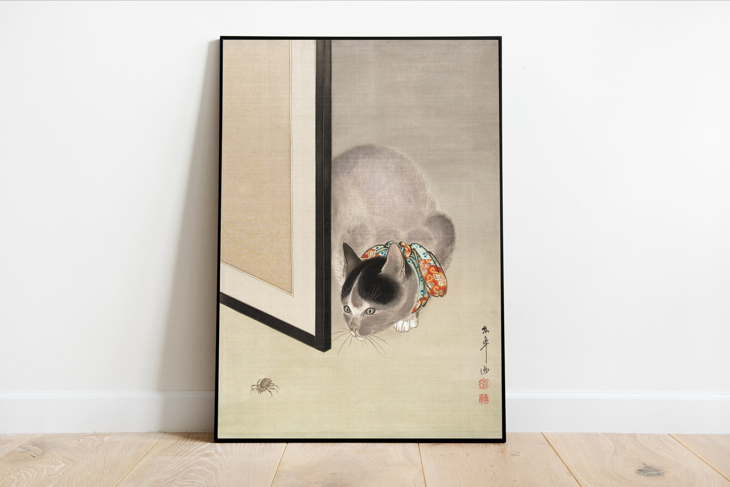 Cat Watching a Spider